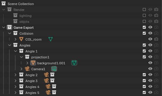 Blender project collections