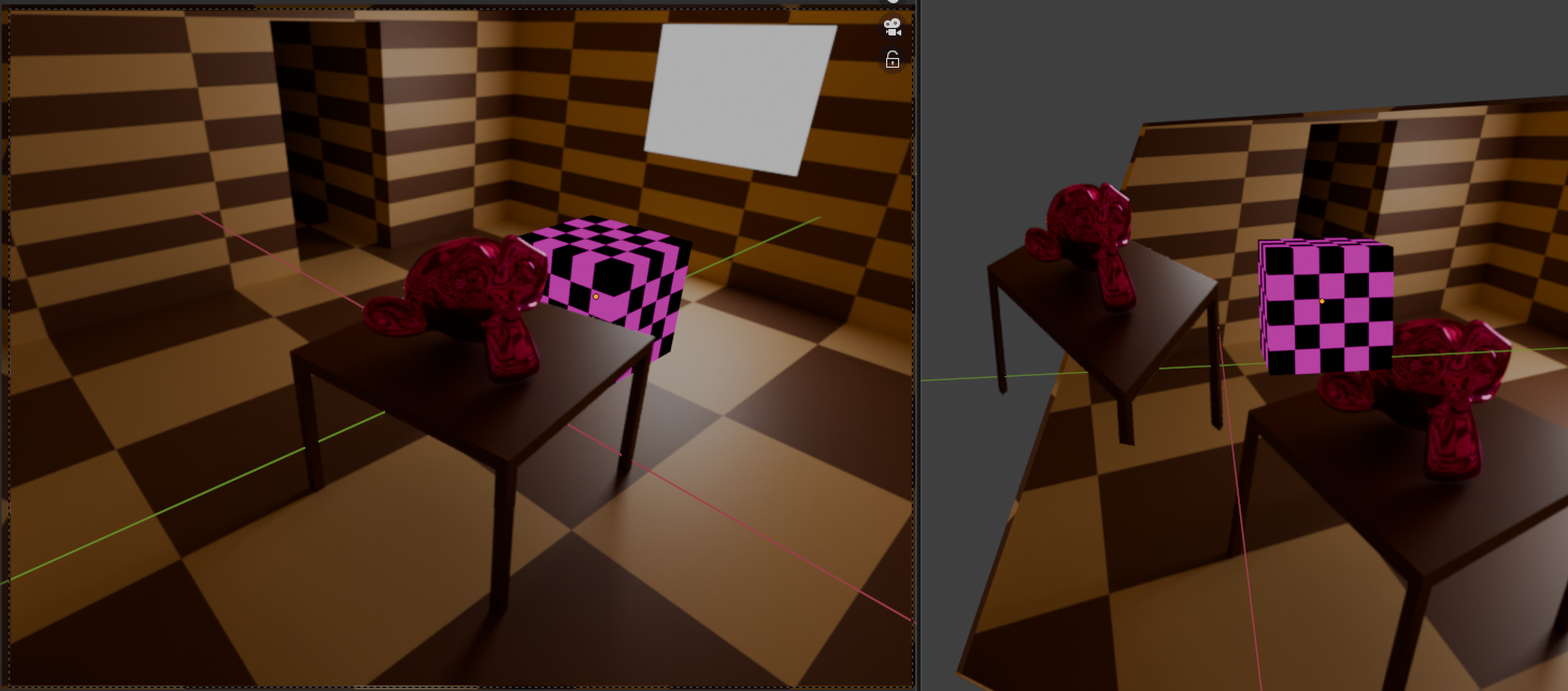 Comparison of intended perspective and reality